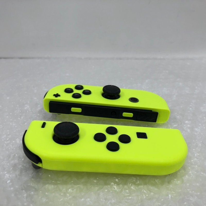 Nintendo Switch Joy-Con(L)/(R) ネオンイエロー HAC-015 HAC-016 ストラップ付き 240314SK360019の画像3