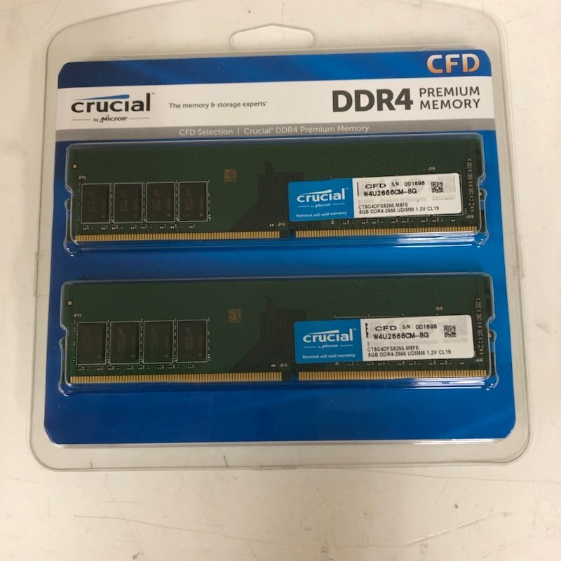 CFD販売 Crucial by Micron デスクトップPC用メモリ　DDR4-2666　動作未確認 240318SK010237_画像1