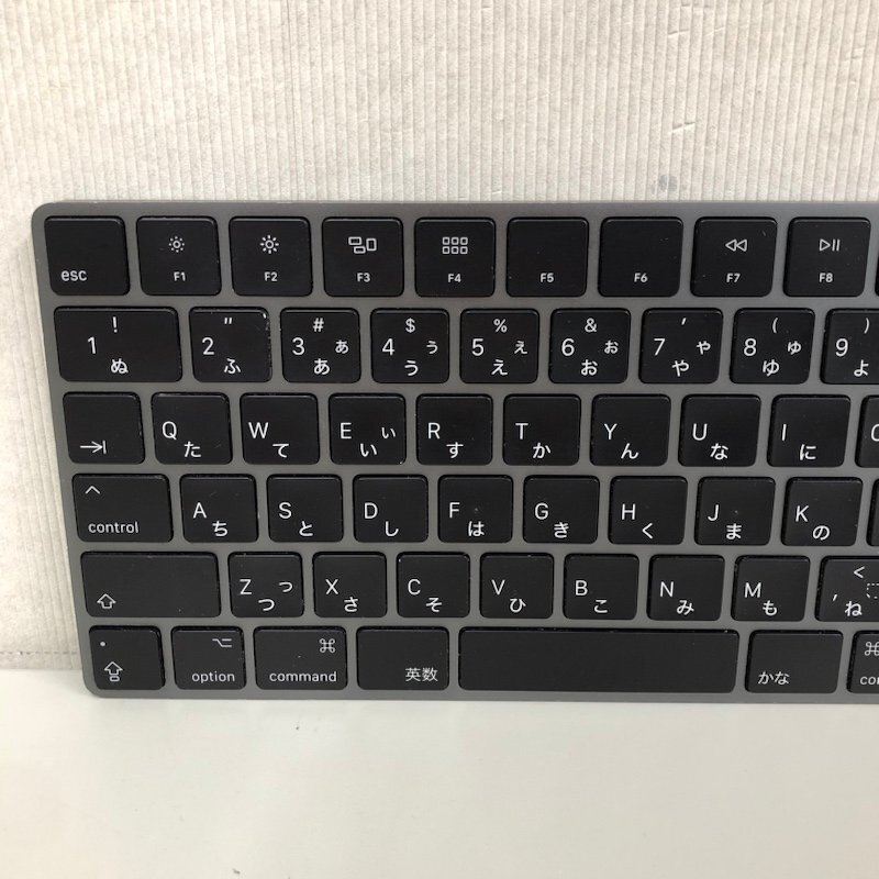【難あり】Apple Magic Keyboard 2018 テンキー付き MRMH2J/A A1843 日本語 JIS スペースグレイ 240215SK750085_画像2