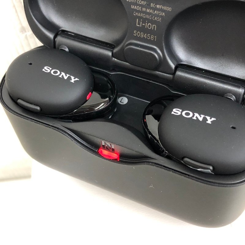 【ジャンク扱】SONY ソニー ワイヤレスイヤホン h.ear in 3 Truly Wireless WF-H800 ブラック 240223SK510181_画像7