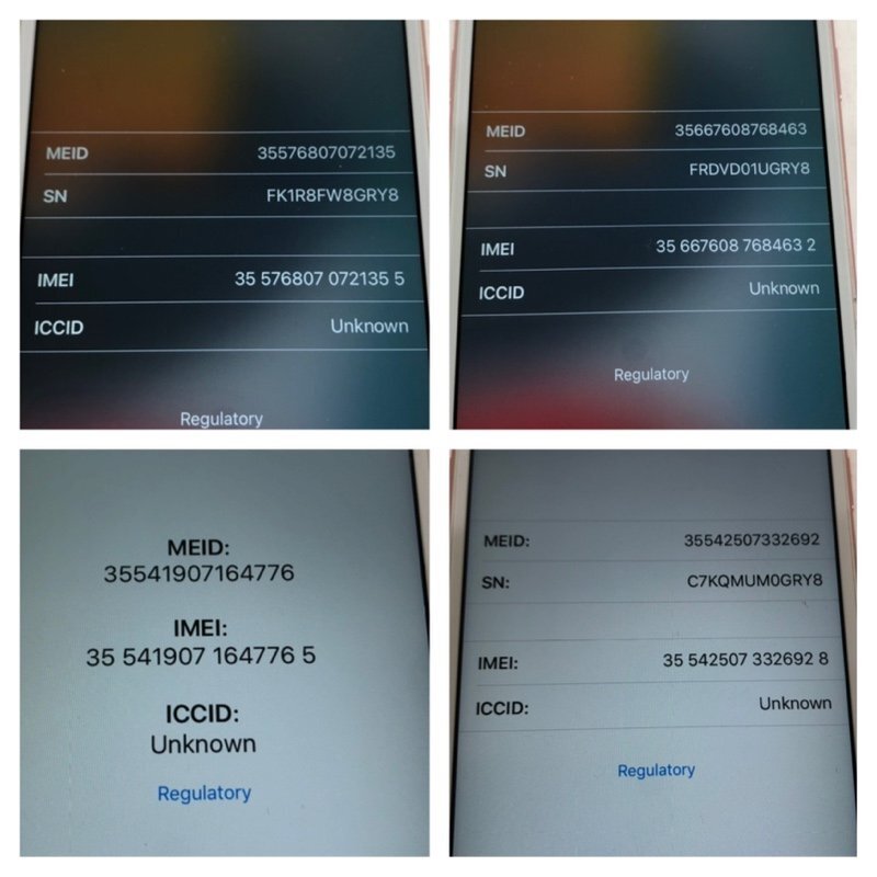 【ジャンク品】Apple iPhone 5点セット 16GB MKQM2J/A A1668 ローズゴールド 利用制限 au docomo 〇 231018SK251413_画像6