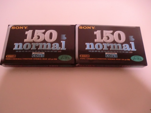 送料無料　ソニー SONY　１５０分ノーマル カセットテープ　CDix I　2本セット　　　日本製 C-150CDx1D　　_画像1