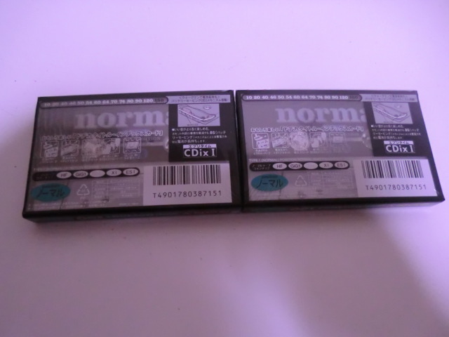 送料無料　ソニー SONY　１５０分ノーマル カセットテープ　CDix I　2本セット　　　日本製 C-150CDx1D　　_画像2