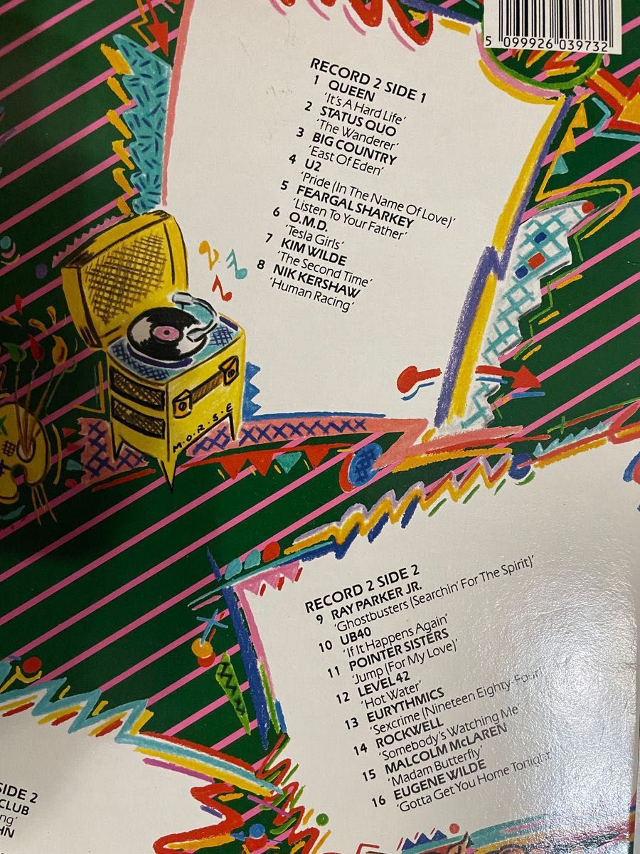 【更にお値下げ！1984 UK コンピレーションアルバム】NOW music4  UK 32HITS LP 2枚組見開JK 美盤！