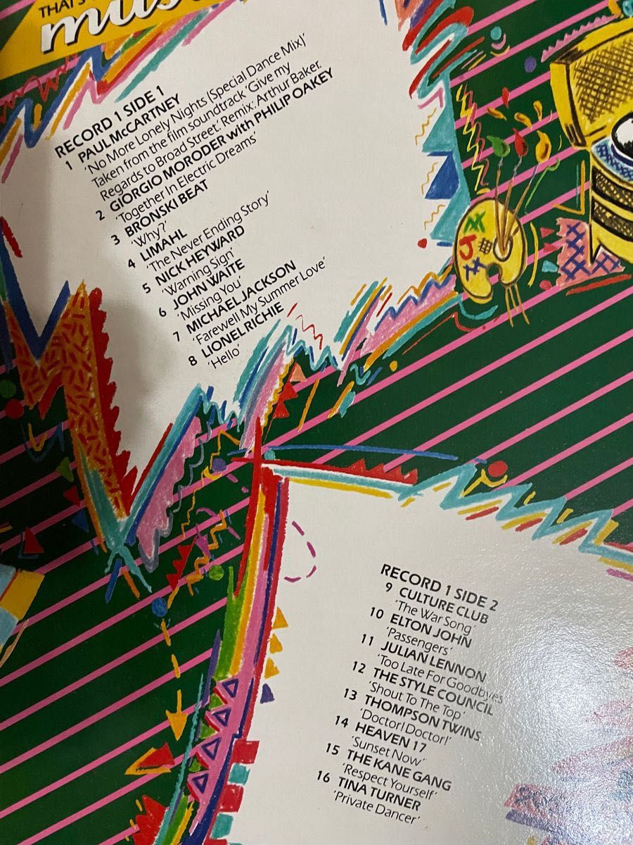 【更にお値下げ！1984 UK コンピレーションアルバム】NOW music4  UK 32HITS LP 2枚組見開JK 美盤！