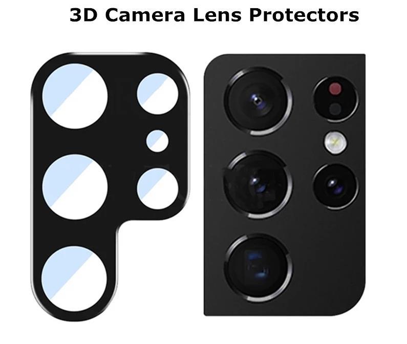 Galaxy S22 Ultra ウルトラ カメラレンズ ガラス 3D フィルム 保護 カメラガラス レンズカバー 耐衝撃 強化ガラス SC-52C SCG14_画像2