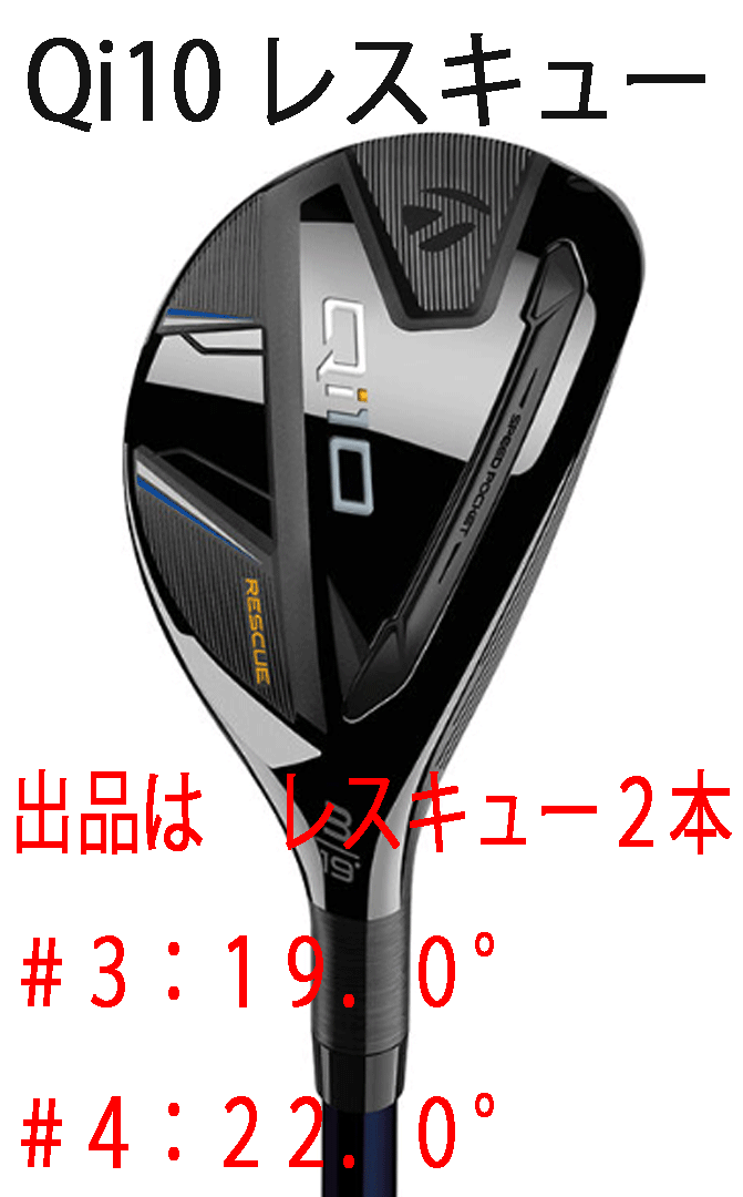 新品■テーラーメイド■2024.2■Qi10■レスキュー２本■#3:19.0/#4:22.0■NS PRO820GH スチール■S■高弾道かつ低スピン■正規品_画像1