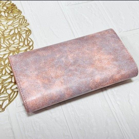 長財布 レディース ピンク 可愛い 携帯 カード 収納 高級感 スキミング防止