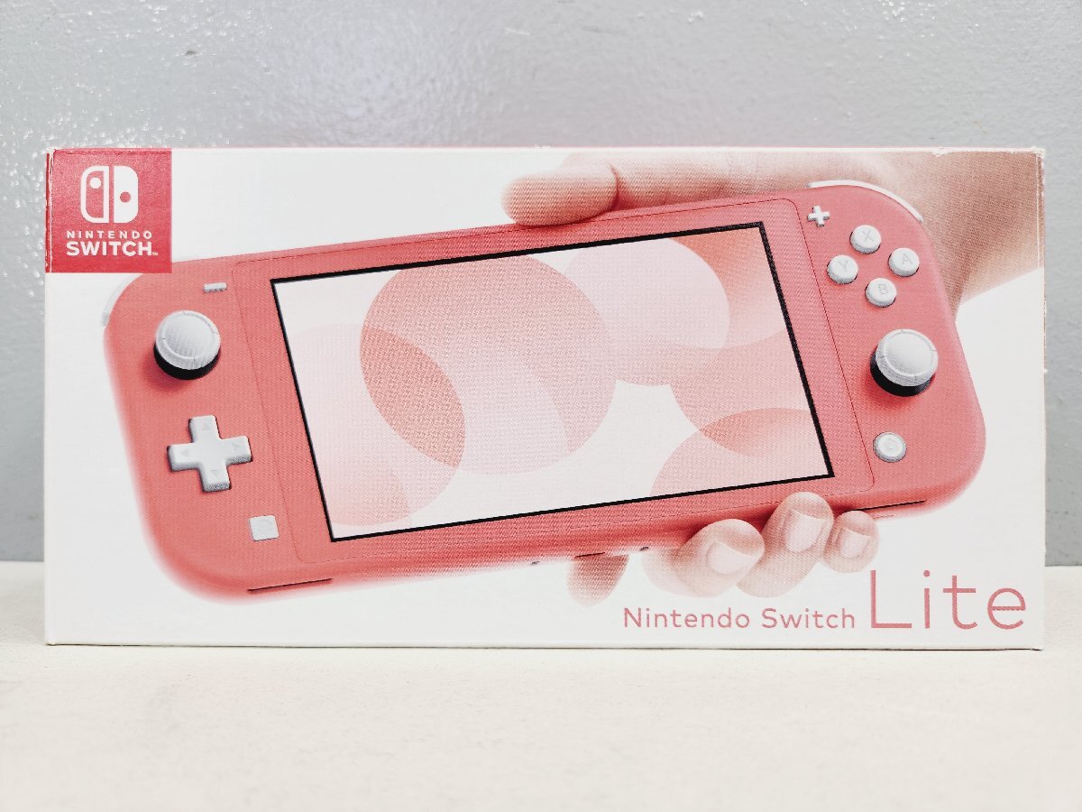 〇【6】動作確認済み 初期化済み Nintendo Switch Lite / ニンテンドースイッチライト コーラル 同梱不可 1円スタート