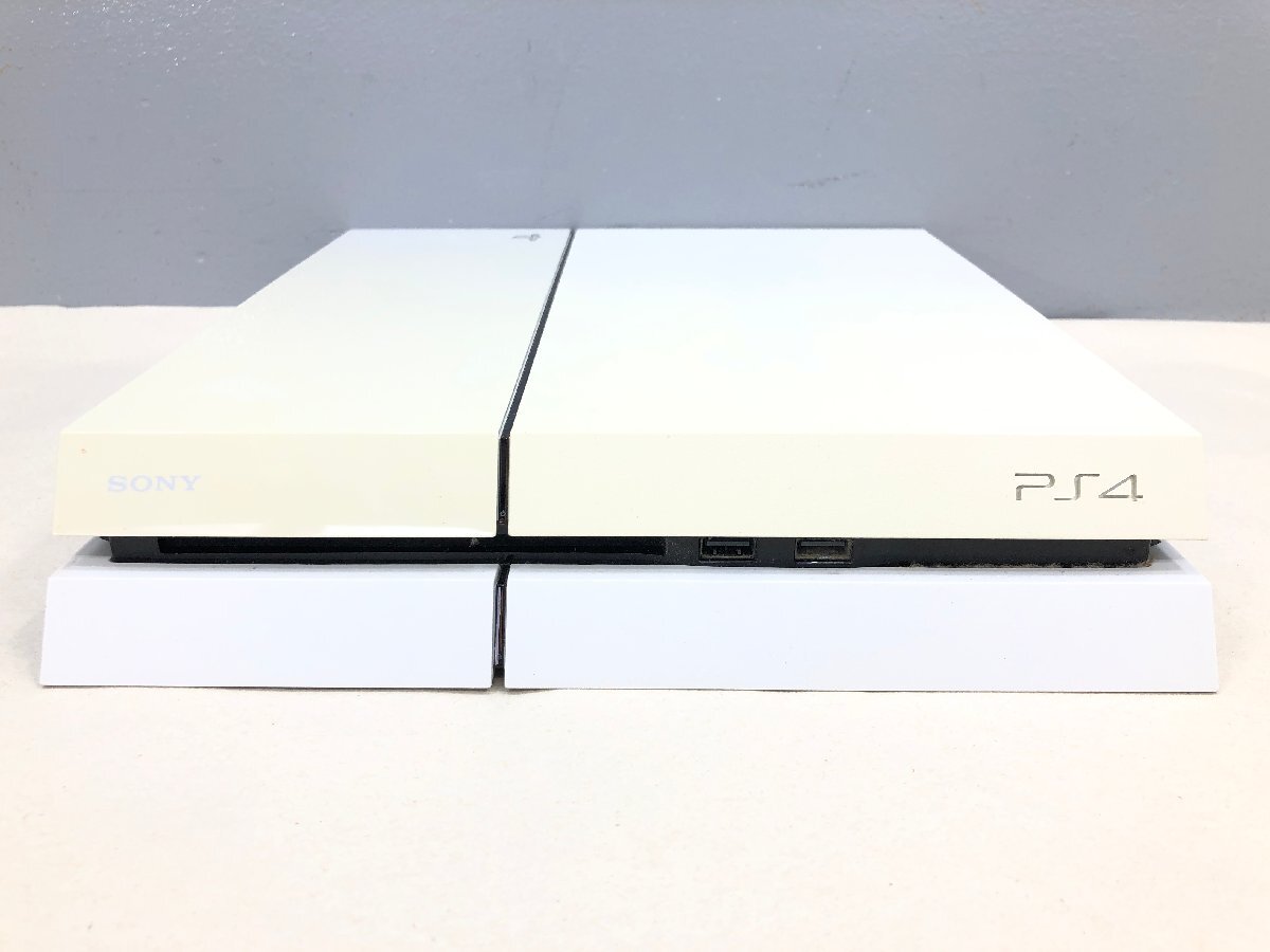 〇 動作確認済み 初期化済み SONY PlayStation4 CUH-1100A 500GB グレイシャー・ホワイト 箱無し ソニー プレステ4 PS4 同梱不可 1スタ_画像3