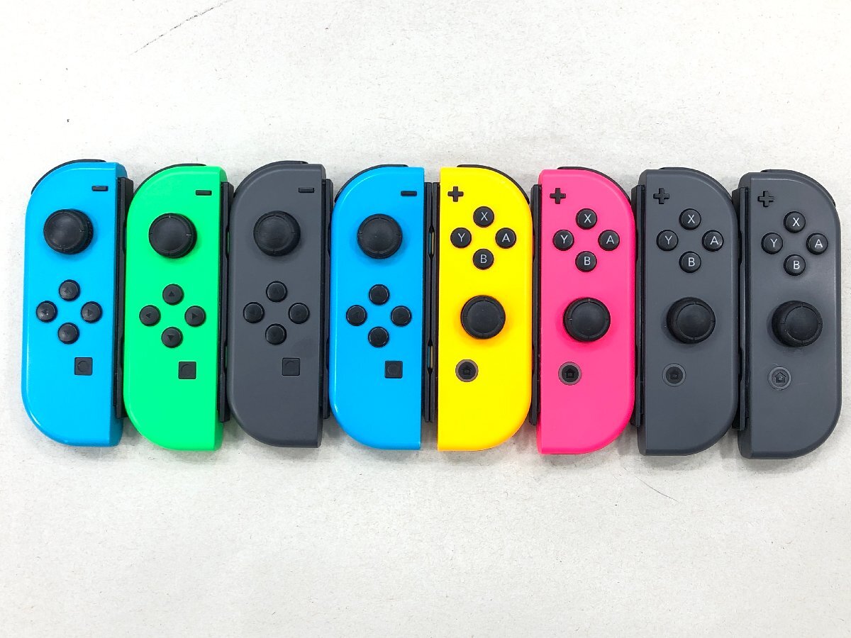 △【3】ジャンク Nintendo Switch Joy-Con/ジョイコン LR各4個 まとめ 同梱不可 1円スタート_画像1