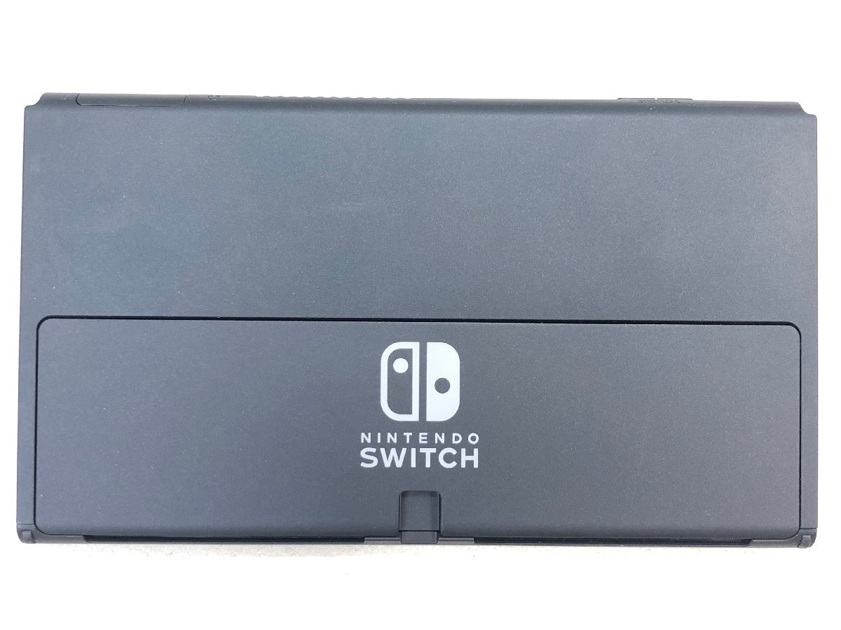 △【3】初期化済み Nintendo switch/ニンテンドースイッチ 有機ELモデル ジョイコン ホワイト 同梱不可 1円スタート_画像4