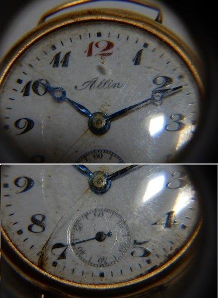 K18 Allin 稼働品 金無垢ケースの時計 0202W6Gの画像3