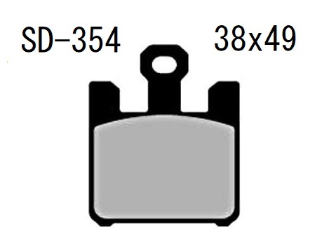 ZX-6R ZX-10R ベスラ製ブレーキパッド SD-354 GSX-R1000 VZ1600 ZX-12R-B3 ラジアルマウントキャリパー の画像4