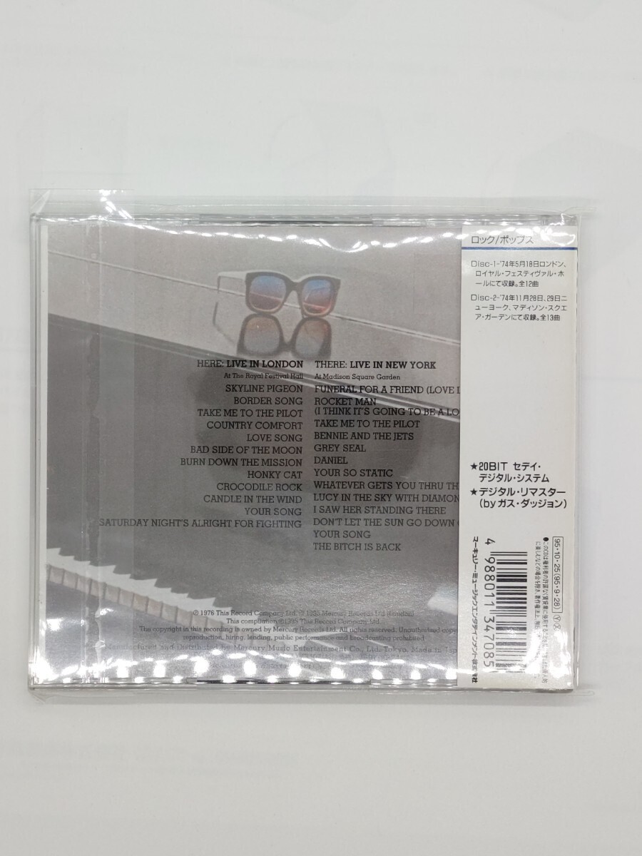 2CD　エルトン・ジョン　ELTON JOHN　ヒア・アンド・ゼア〜ライヴ・イン・ロンドン&N.Y._画像2