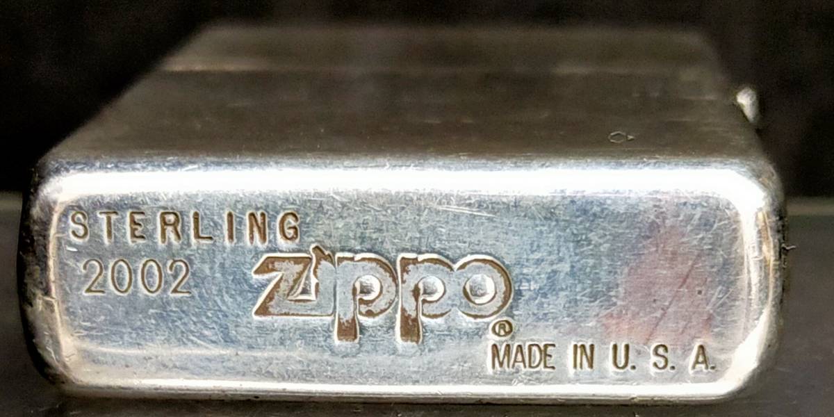 Zippo ジッポーライター STERLING 2002年製 スターリングシルバー 銀製_画像5