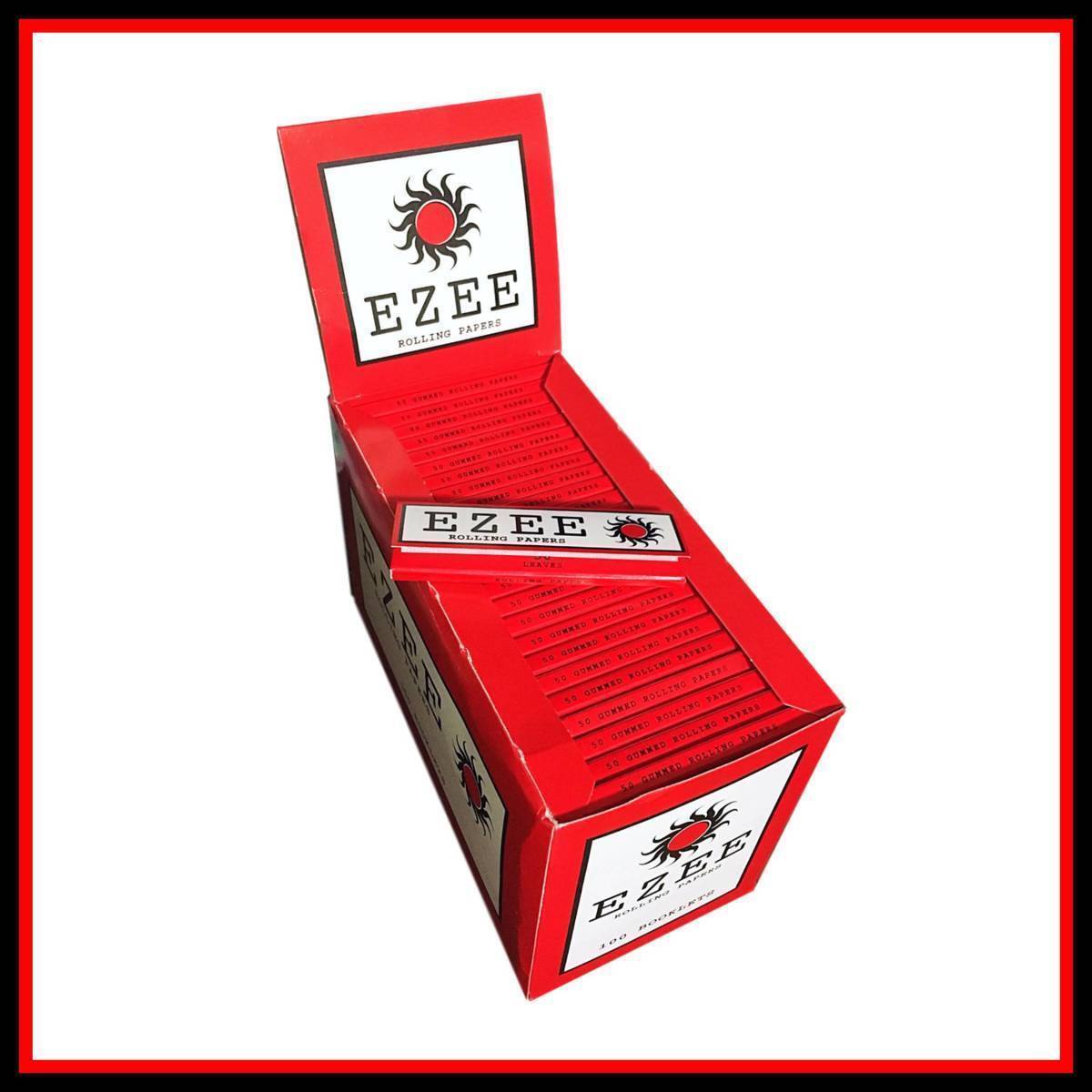 【送料無料】 EZEE ペーパー レッド 赤 50個セット    リズラ 手巻き タバコ 煙草 スモーキング ローリング B545の画像2
