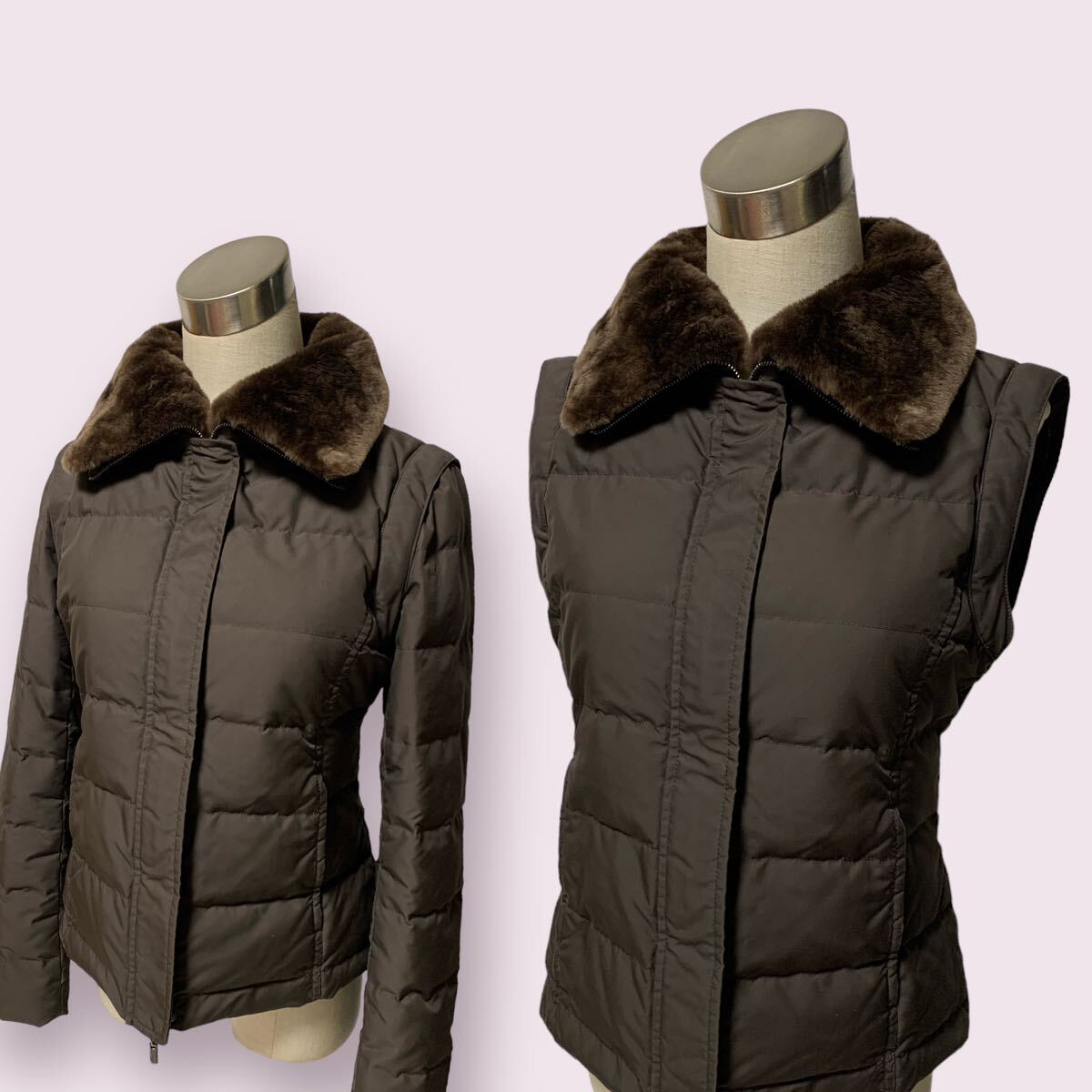 FOXEY Foxey bti Klein collar nutria 2way down jacket the best size:40