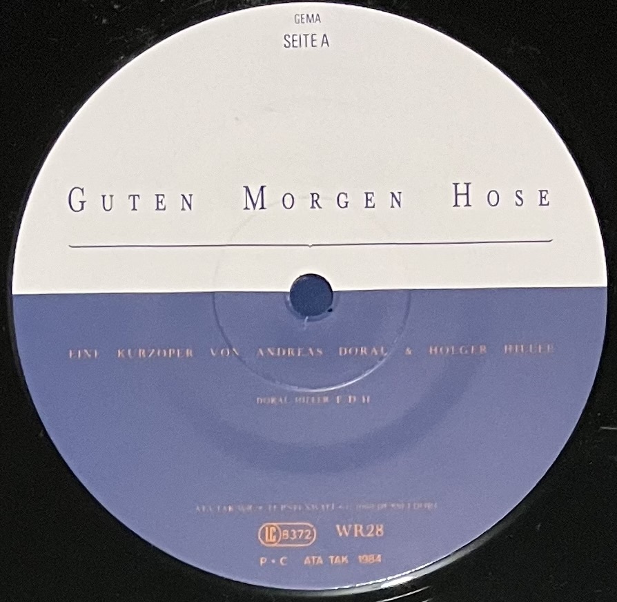 [ 12 / レコード ] Andreas Dorau & Holger Hiller / Guten Morgen Hose ( Experimental / Synth-Pop ) Ata Tak - WR 28 シンセポップの画像3