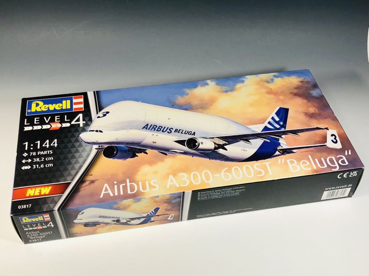 [ not yet constructed * rare * box scratch ] Germany Revell 1/144 air bus A300-600ST Beluga 