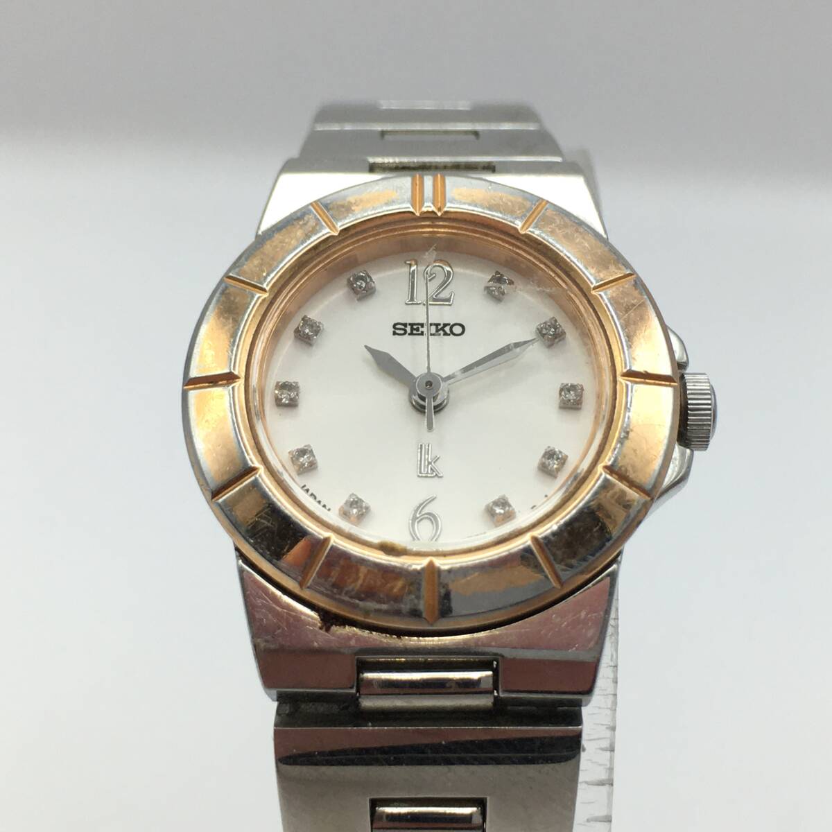 ○I12-149 SEIKO/セイコー Lk 3針 レディース クォーツ 腕時計 4N21-1130 の画像3