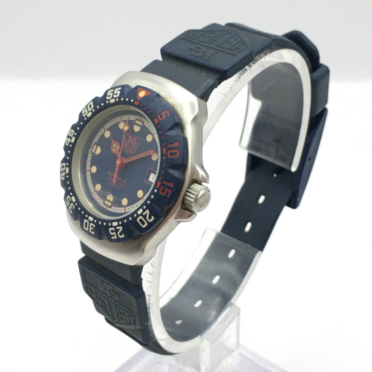 0K12-362 TAG HEUER / tag * Heuer professional 200m 3 hands Date Date lady's quartz wristwatch WA1410