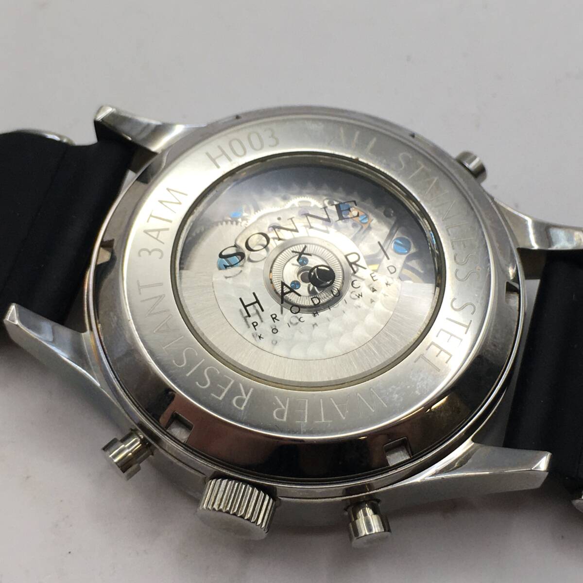 0M12-282 SONNE/zonneHAORI 3 стрелки мужской самозаводящиеся часы наручные часы H003 работа товар 