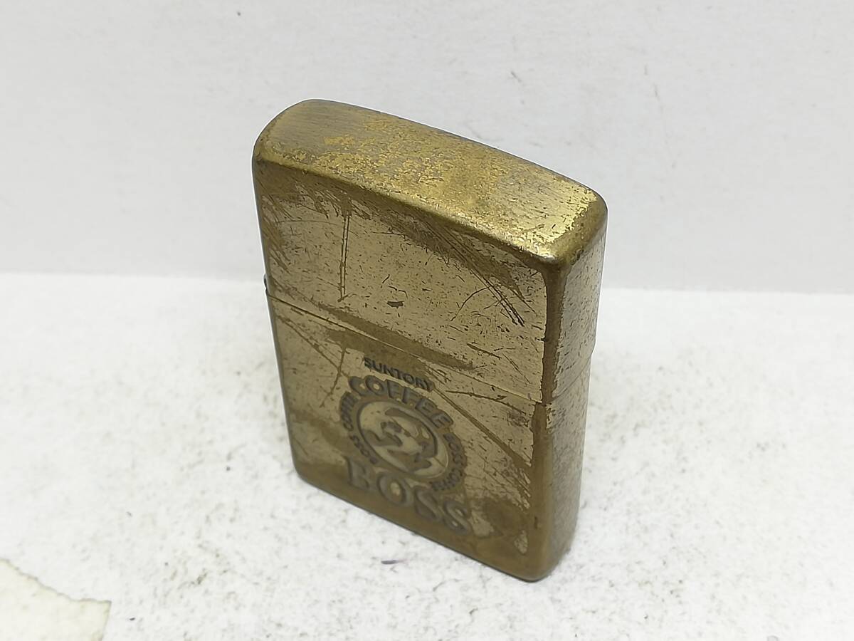 P241-274　ZIPPO/ジッポー　オイルライター　SUNTORY BOSS/サントリーボス　D/ⅩⅠ【中古品】_画像6