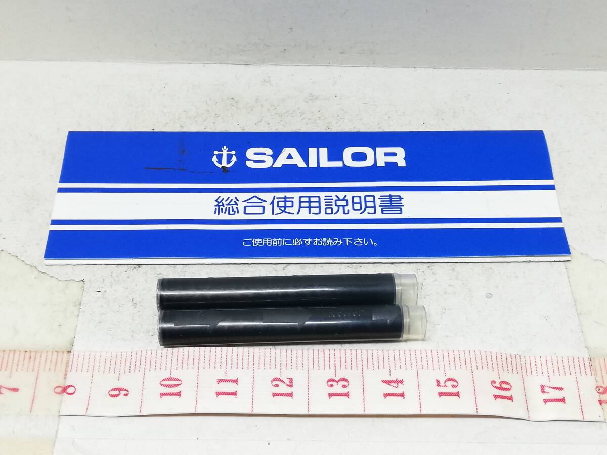 A242-84　SAILOR/セーラー　万年筆　プロフィット21　ペン先21K 字幅MF/中細　ブラック/シルバー【中古品】_画像8