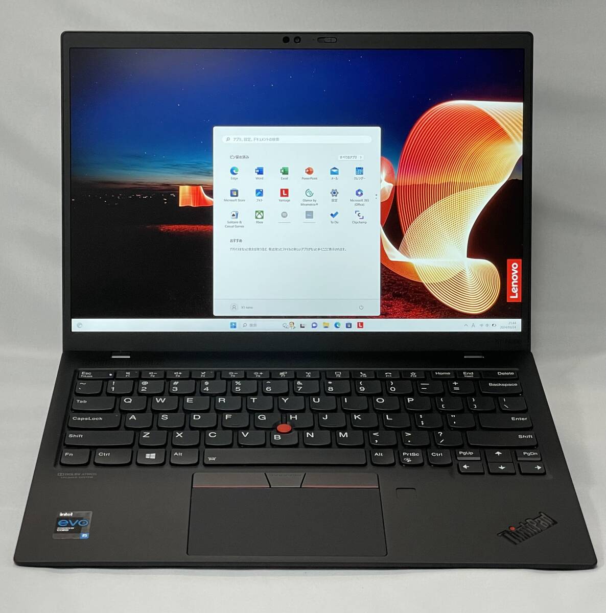 安い 軽い907g ThinkPad X1 nano Gen1 - MS Office 2021 - CPU i5 / MEM 8GB / 顔認証対応カメラー / SSD 1TB / Win11 Proの画像2