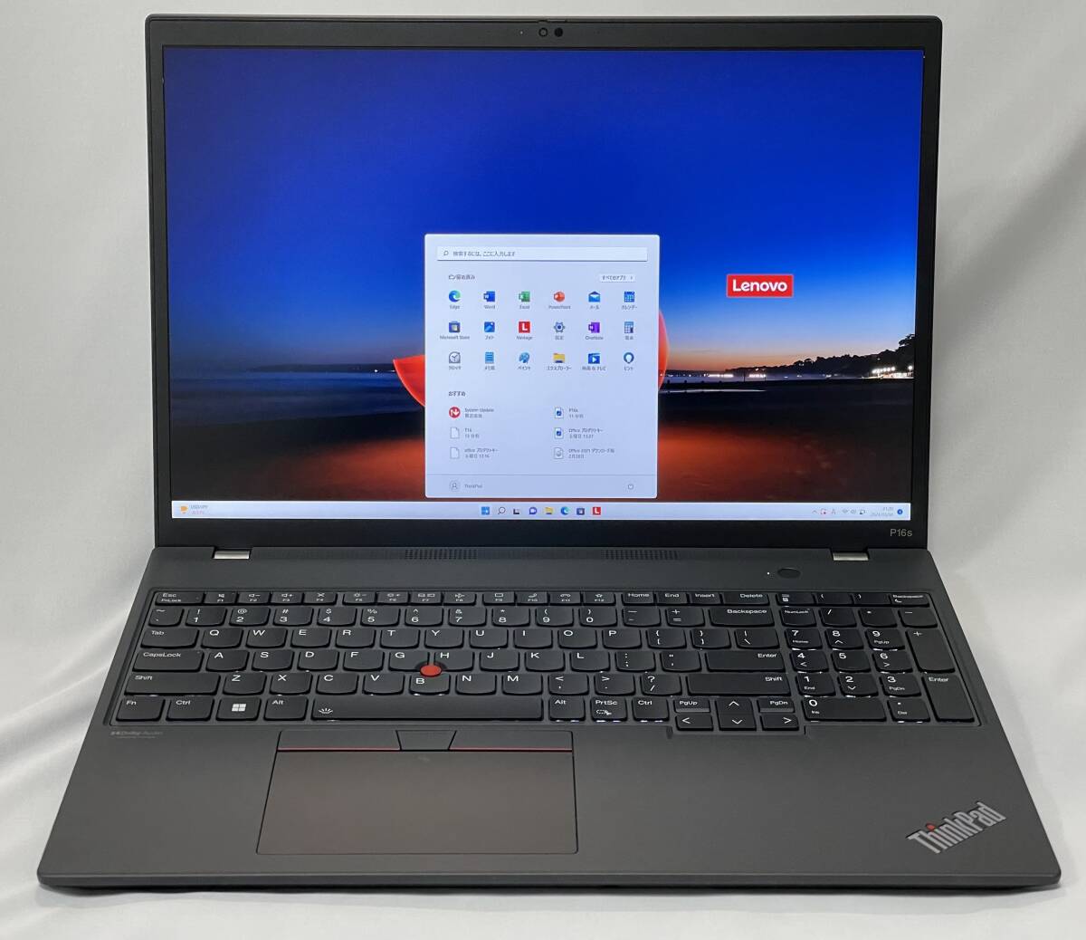 稀品 高スペック ThinkPad P16s Gen1 - MS Office 2021 - CPU i7 / MEM 48GB / LCD 2K / SSD 1TB / Win11 Pro 64 / SIMフリー_画像2