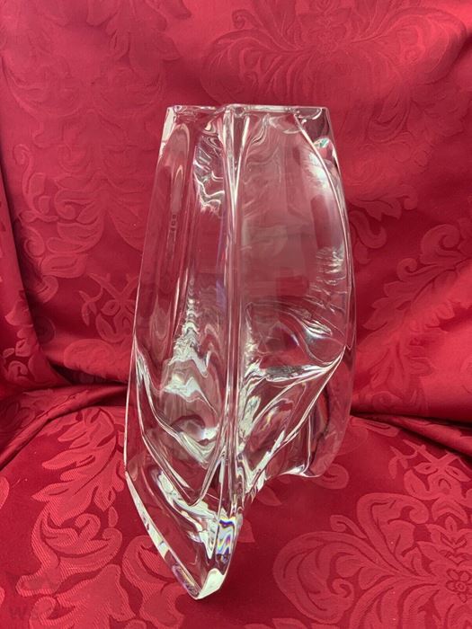 NEAR FLAWLESS EXCEPTIONAL BACCARAT フランス アートグラス MASSAI クリスタル フラワーベース