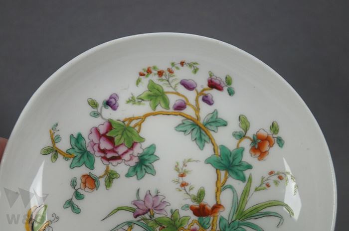 リッジウェイ多色花柄2/818磁器コーヒーカップ＆ソーサー 1814-1820年頃 A_画像8