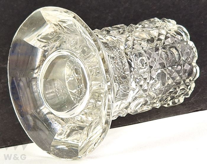  crystal стекло ваза авторучка держатель рука cut baccarat 1900 год примерно R211