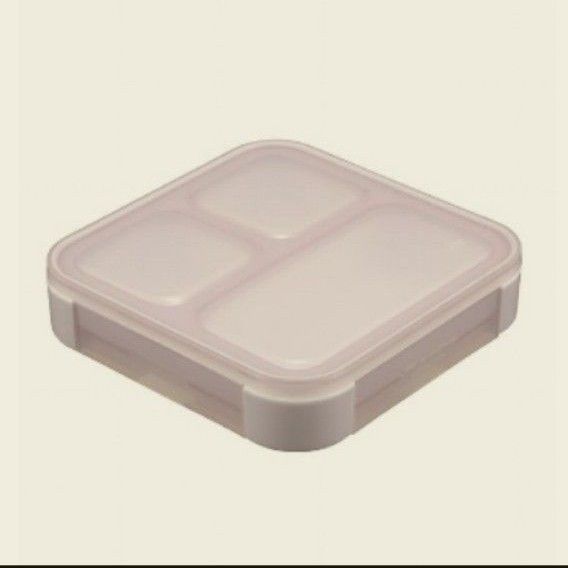 薄型弁当箱　抗菌フードマン　500ml  パープル　銀イオン抗菌シート（24枚）　自炊・ダイエット　サラダ　ランチ　バランス食