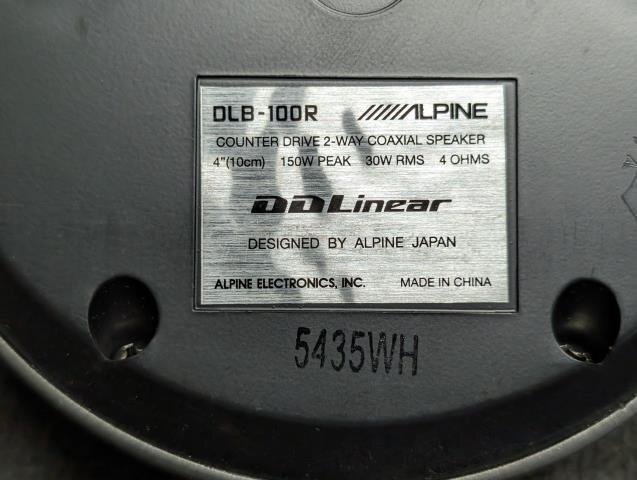 ★送料無料★アルパイン ALPINE センター スピーカー DLB-100R 小型アンプ MXE-M350 音出しOK_画像5