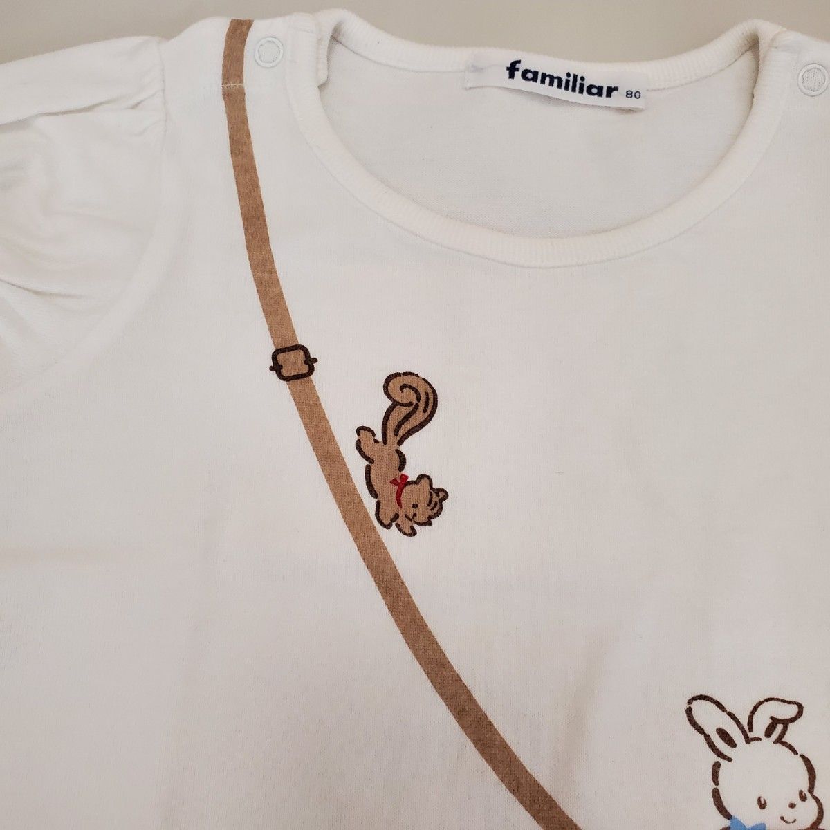 familiar ファミリア 半袖 Tシャツ りんご ポシェット80サイズ