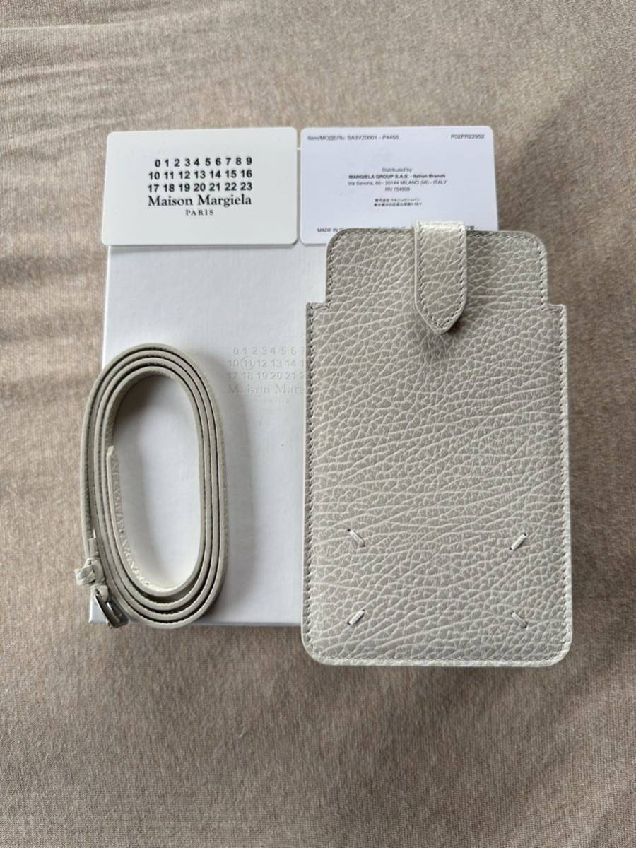 新品50%off メゾンマルジェラ 4ステッチ スマートフォンポーチ ショルダー バッグ 22AW Maison Margiela 11 メンズ レディース 財布 グレーの画像5