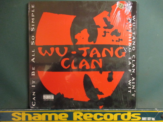 Wu-Tang Clan ： Can It Be All So Simple 12'' c/w Wu-Tang Clan Ain't Nuthing Ta F' Wit // WuTangClan / Wu Tang Clan / 5点送料無料_画像1