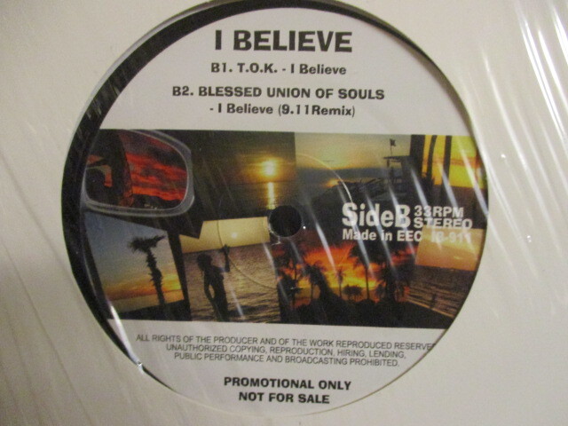 Blessed Union Of Souls ： I Believe 12'' c/w T.O.K. - I Believe (( 落札5点で送料当方負担_画像2