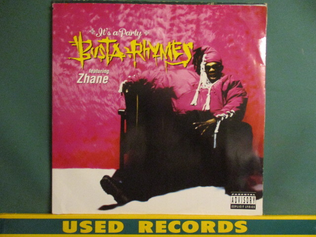 Busta Rhymes F. Zhane ： It's A Party 12'' c/w All Star Remix Featuring SWV / The Ummah Remix (( 落札5点で送料当方負担_画像1