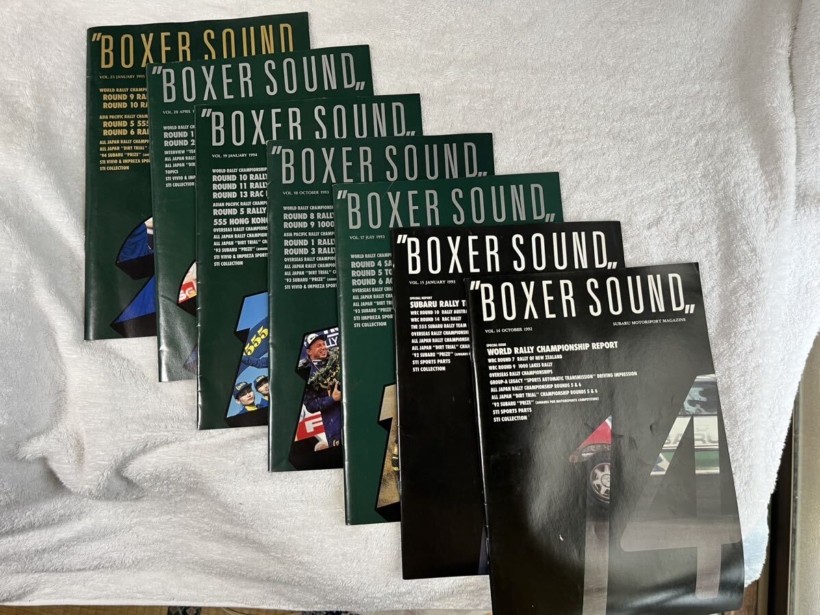  Boxer sound 7 pcs. set BOXER SOUND Subaru booklet 