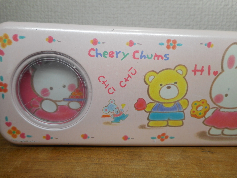 サンリオ　１９９０年　チアリーチャム　缶ペンケース　昭和レトロ　日本製　Cheery Chums_画像3