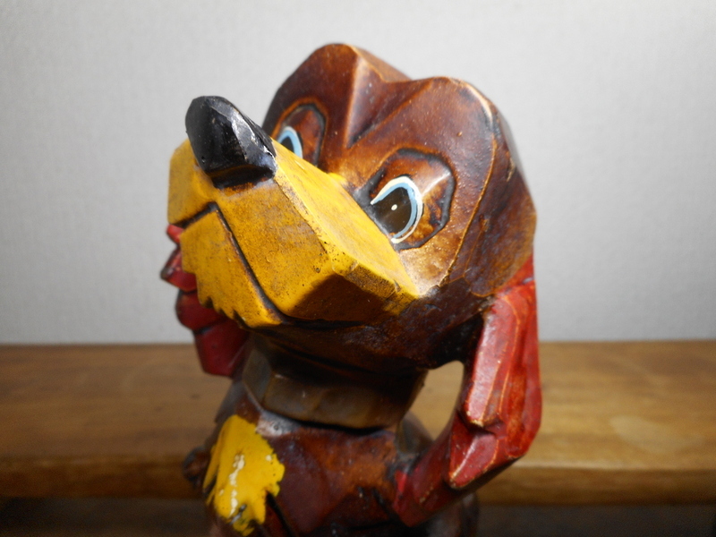 昭和レトロ　犬　貯金箱　ビンテージ　イヌ　陶器製　置物　陶器_画像6