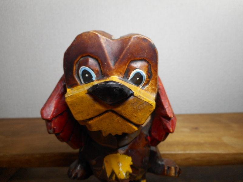 昭和レトロ　犬　貯金箱　ビンテージ　イヌ　陶器製　置物　陶器_画像7