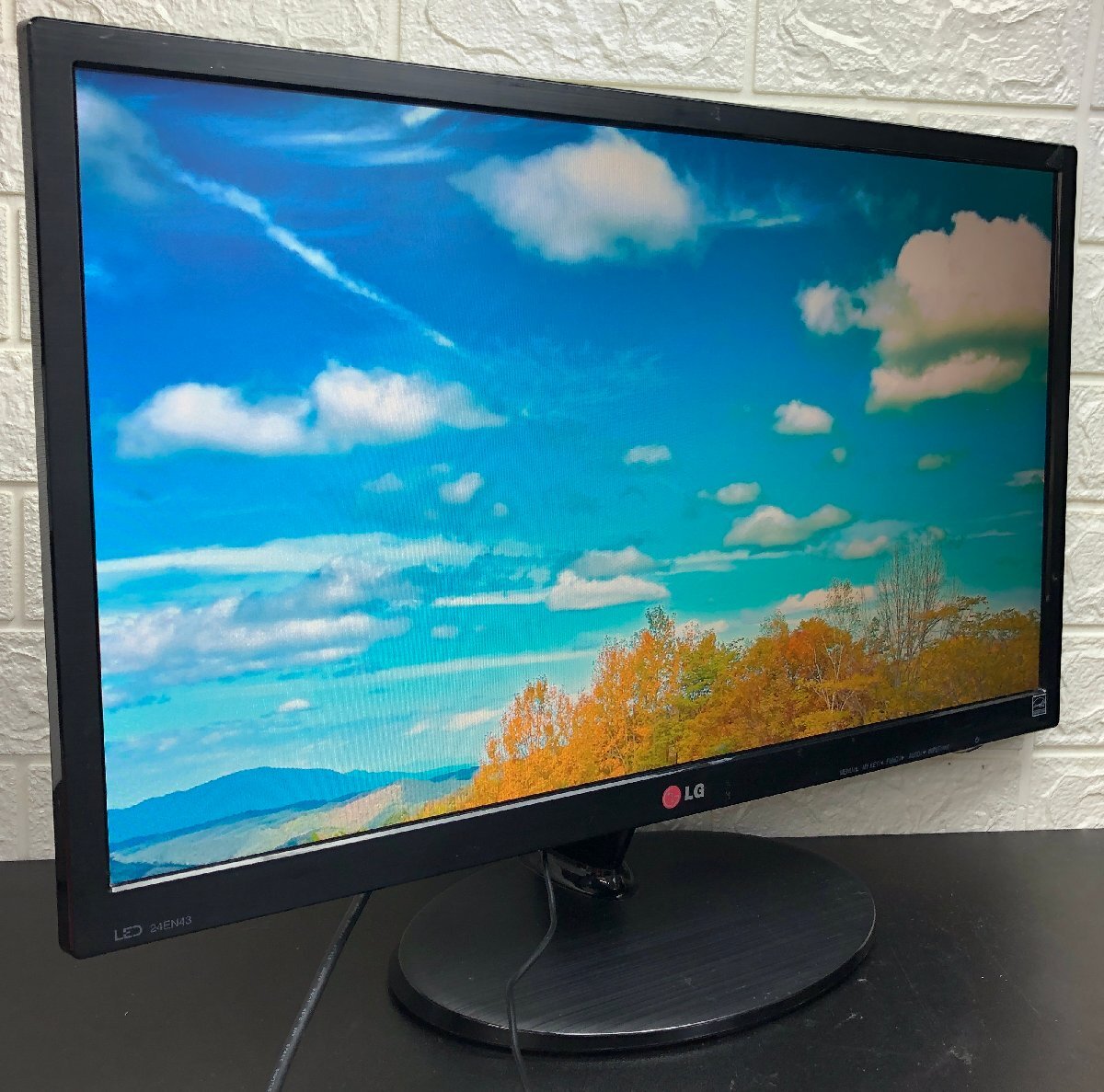 1円～ ■LG 24EN43V-B 24インチ LED 液晶モニター 1920×1080 ノングレア (非光沢) 周辺機器 D-Sub DVI-D HDMI_画像2