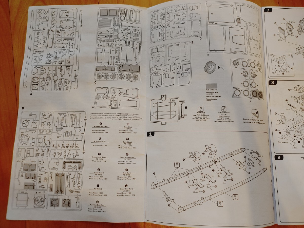 ITALERI イタレリ 1/24 トレーラーヘッド アメリカンスーパーライナーの画像3