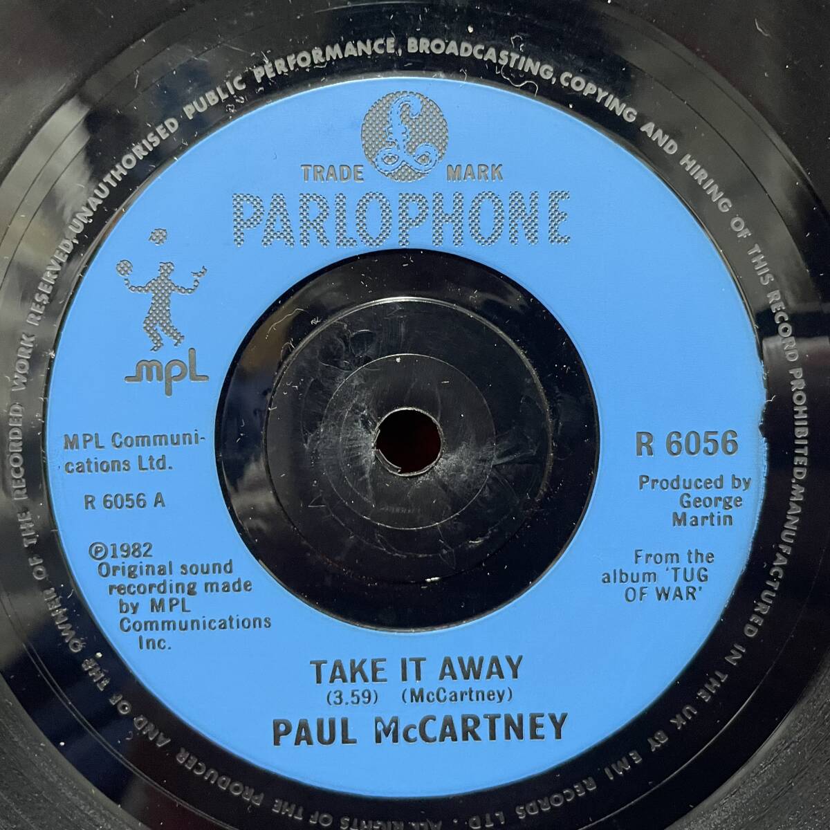 ◆1円開始!◆UKorg7”s!◆PAUL McCARTNEY◆TAKE IT AWAY◆_画像4