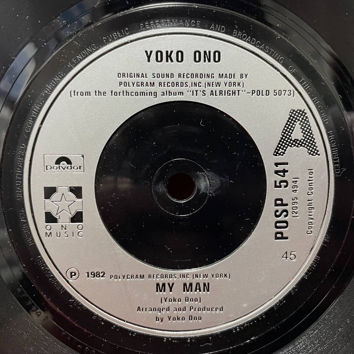 ◆1円開始!◆UKorg7”s!◆YOKO ONO◆MY MAN◆_画像4