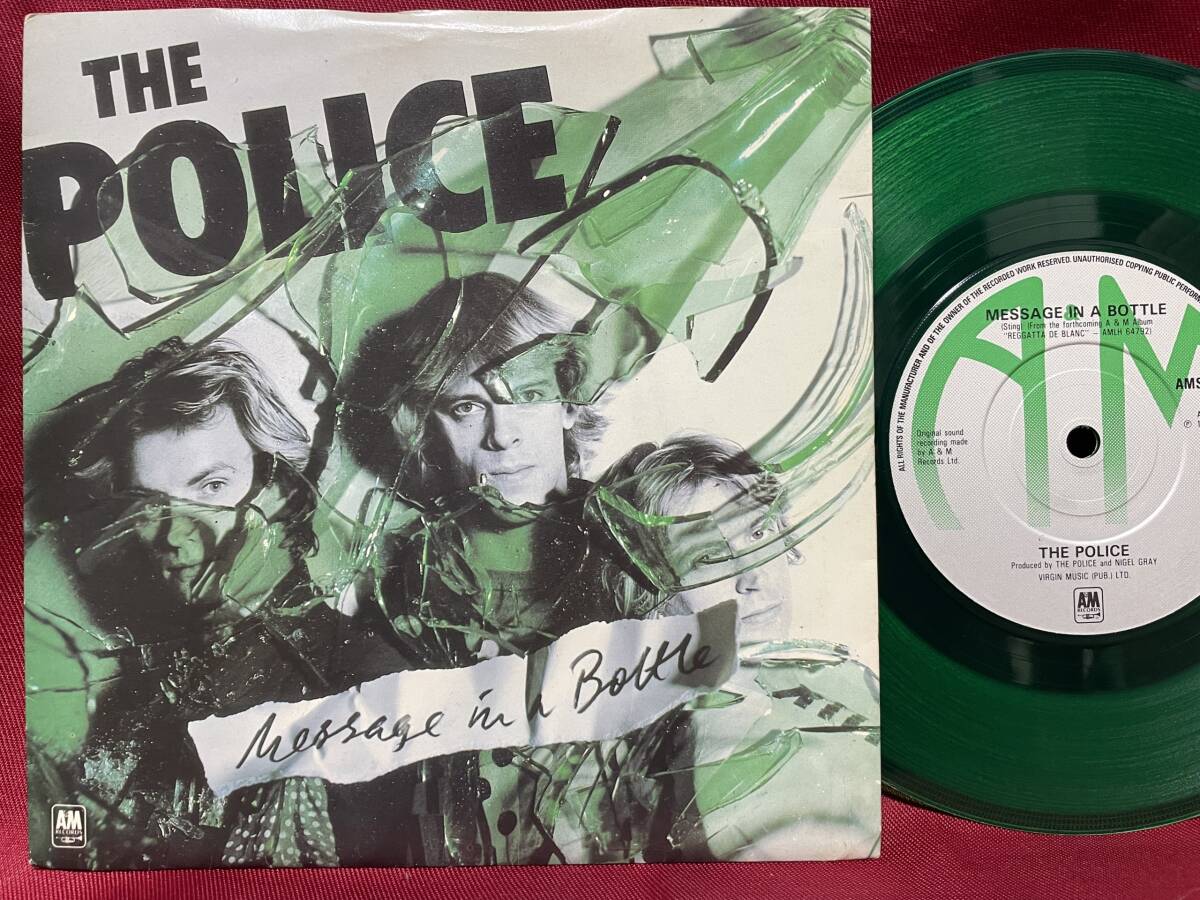 ◆UKorg7”s!◆THE POLICE◆MESSAGE IN A BOTTLE◆GREEN盤!◆_画像1